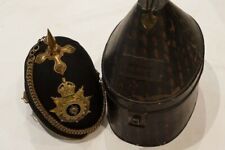 Pre WW1 British Officers Home Service Helmet Worcestershire Regt Named with Tin