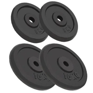 Hantelscheiben 4 Stk. 2x10 kg+2x5 kg Gusseisen - Bild 1 von 6