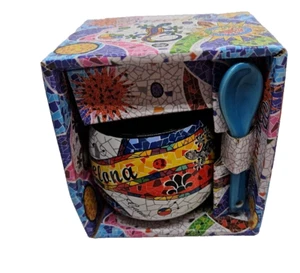 Neu im Karton Barcelona Gaudi schöne Teetasse mit Löffel Souvestar 16SL mehrfarbig - Bild 1 von 8