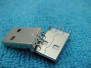 Conector de montaje de PCB de panel macho de 4 pines 100 USB tipo A, J3 - Imagen 1 de 1
