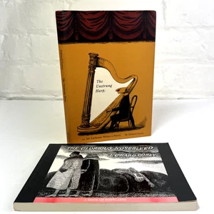 The Unstrung Harp HC Book & The Glorious Nosebleed Postcard Book by Edward Gorey - Picture 1 of 23