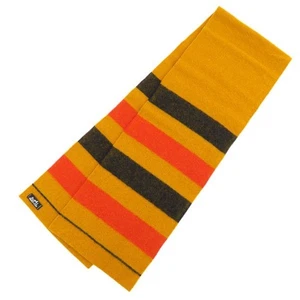 Hermes Long Wool Stripe Scarf Orange Brown 180x29cm 71'' - Picture 1 of 9