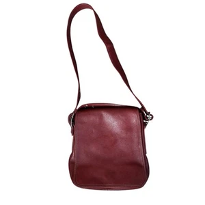 Vintage Coach Legacy Red Leather Saddle Studio Flap Crossbody Bag 9335 READ - Picture 1 of 18