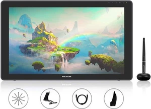 HUION KAMVAS 22 Plus Graphics Drawing Tablet with Full-laminated QD Screen 140% - Picture 1 of 9