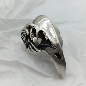 Prächtiger Ring aus 925er Silber | Rabenschädel , signiert - 30 Gramm - Bild 1 von 18