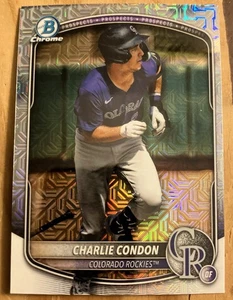 2025 Charlie Condon RC Bowman Chrome Mega Box Mojo Refractor #BCP-248 Rockies - Bild 1 von 2