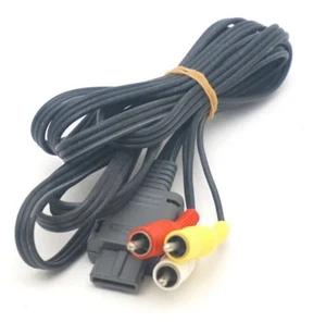 Nintendo Official OEM Video AV Composite Cable for Super SNES Gamecube N64 Used - Picture 1 of 5