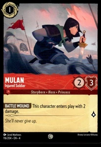 Mulan - Injured Soldier 2024 Disney Lorcana - Ursula's Return #116 Common - Picture 1 of 2