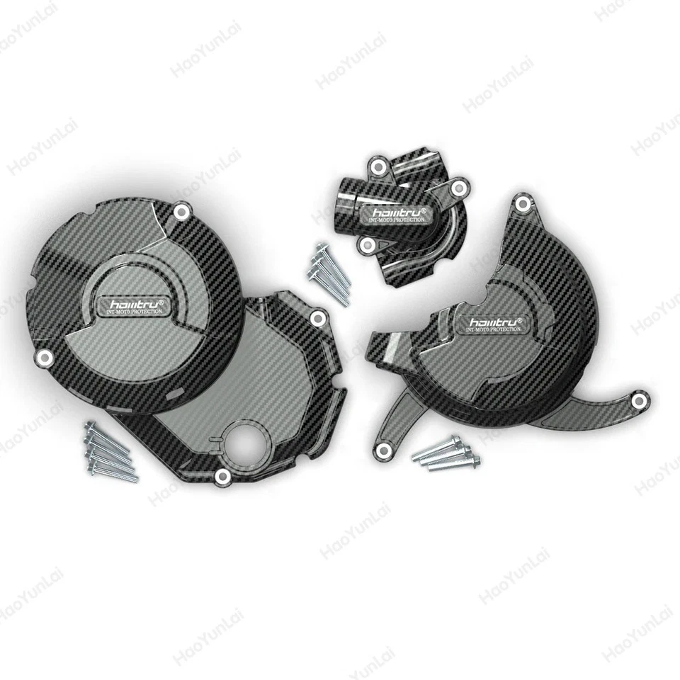 Cubierta de protección de motor de fibra de carbono para moto Ducati Hypermotard 950 19-25 Foto 1 de 4