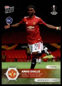 Amad Diallo 2021 Topps Now UEFA Europa League #1 RC /20347  - Picture 1 of 2