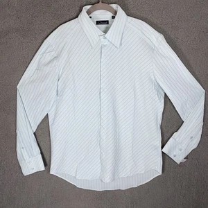 7 Diamonds Classic Gray Men's XXL Long Sleeve Shirt No Show Button Down  - Picture 1 of 8