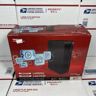Toshiba Canvio 2TB External 5700RPM HDD USB 3.0 - NEW - Same Day Ship - WARRANTY - Image 1 of 4