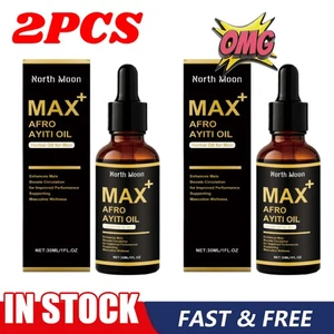 2X Max+ Afro Ayiti Oil Herbal Oil for Man Enhances Male Boosts Circulation N E W - Picture 1 of 15