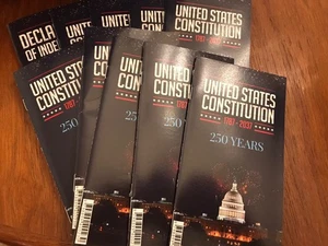 10 Pocket US Constitution & Declaration Independence Englisch 250th Anniversary - Bild 1 von 3