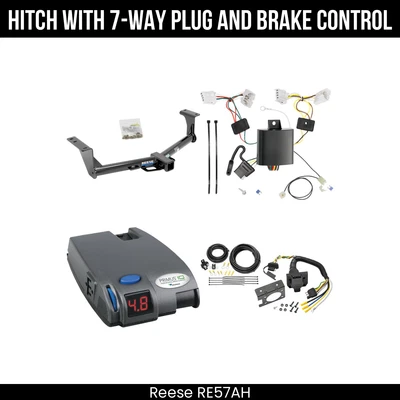 Paquete de remolque enganche + control de freno para 15-24 Nissan Murano todos los modelos receptor de remolque de 2" Foto 1 de 4