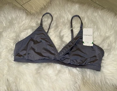 Sutiã b.tempt'd Wacoal Spotlight Triângulo Bralette WF Feminino 7 L Grande 910293 Cinza - Imagem 1 de 4