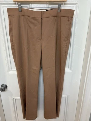 Pantalón Acampanado Recortado Willa Usado en Excelente Condición J Crew Minorista En Lana Italiana Ciudad Blnd Caqui Talla 16 Foto 1 de 4