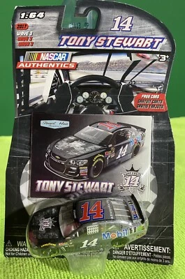 Wave 3 Tony Stewart Smoke Mobil 1 2017 1:64 NASCAR Authentics Foto 1 de 2