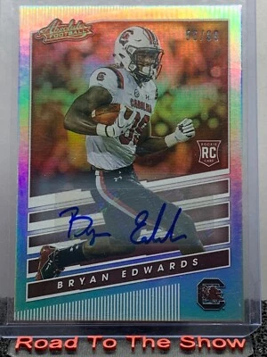2020 Panini Chronicles Draft Picks Signatures /99 Bryan Edwards Rookie Auto RC - Image 1 of 3