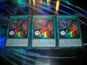 3x World of Spirits 1st Edition Super Rare ALIN-EN055 Yu-Gi-Oh! - Picture 1 of 1
