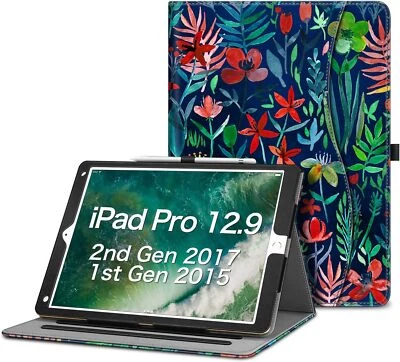 For iPad Pro 12.9-inch 2nd 2017/1st Gen 2015 Multi-Angle Folio Stand Smart Cover - Image 1 of 4