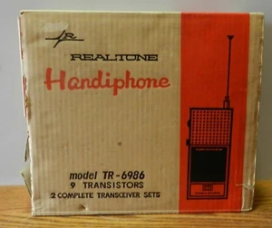 TR-6986 Radio Transceptor Realtone Portátil Par de Walkie Talkies NUEVO en CAJA - Imagen 1 de 12