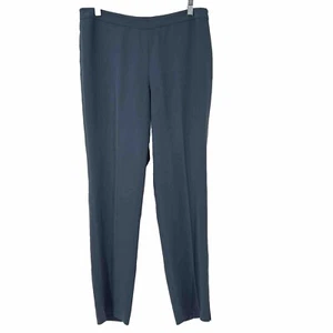 Lafayette 148 New York Damen-Bleeckerhose mit seitlichem Reißverschluss und flacher Vorderseite Größe 10 blau - Bild 1 von 11