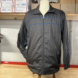 Nike Long Sleeve Track Jacket Men’s L Large Gray Blue *READ* - Picture 1 of 5