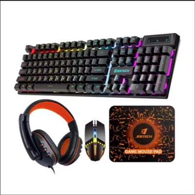 New Gaming Wired Keyboard Combo Gaming Mouse, Headset, and Mousepad - Image 1 of 4