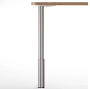 Gamba Tavolo Studio Altezza Regolabile 61,5 - 79,5cm Acciaio Inox Look 150kg - Foto 1 di 4