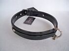 COLLARE CANE NERO IN ECOVERNICE PLAY WITH ME COLLAR "FOR PETS ONLY" TG. 60 CM