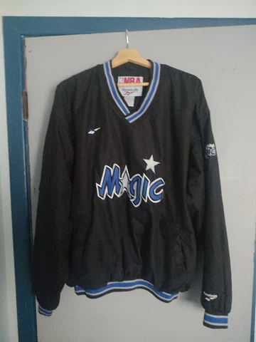 Vintage Orlando Magic Pullover Windbreaker Jacket Reebok Size XL NBA 1990’s Cover