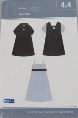 QuicKutz Dresses 4x4 1 cutting dies REV-0282-S - Image 1 of 2