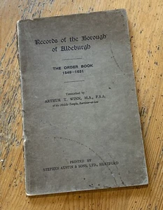 Records of the Borough of Aldeburgh 1549-1631 - Arthur T Winn - Suffolk - Book - Picture 1 of 6
