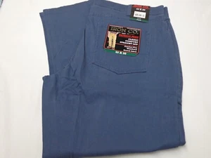Iron Co. Men's Classic Stretch Comfort Patriot Pants 'Lake' Blue 40 x 30 - Picture 1 of 6