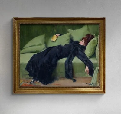 Decadent After the Ball, Premium Canvas  print + brush strokes and vintage frame - Image 1 of 4