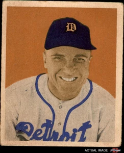 1949 Bowman #75 Eddie Mayo Tigers RC 2 - GOOD - Picture 1 of 9