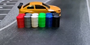 200 litros barril 1:43 12 juego 6 colores diferentes para Dr!ft Siku - Imagen 1 de 2