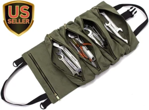 Super Roll Tool Roll,Multi-Purpose Roll up Tool Bag, Wrench Roll,Canvas Tool ... - Picture 1 of 1
