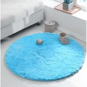 Silk Wool Round Carpet Computer Chair Yoga Mat Living Room Sofa Bedroom Mat - Picture 1 of 35