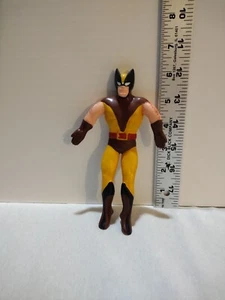 Vintage 1989 Marvel Comics X-Men Wolverine Rubber Bendy Actionfigur - Bild 1 von 3