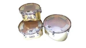 Pearl marching drum snare tom current condition 3-piece set From JAPAN Used item - Picture 1 of 6