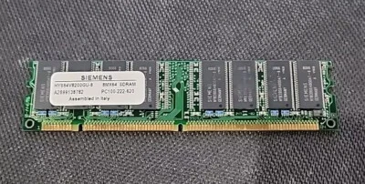 Siemens 8MB (64bit) SDRAM - HYS64V8200GU-8 8Mx64 SDRAM PC100-222-620 RAM - Image 1 of 2