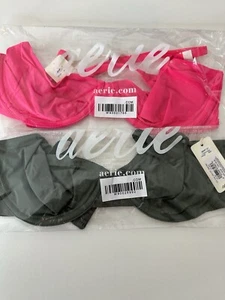 2 Neu mit Etikett Aerie BH 32D SMOOTHHEZ Mesh VOLLE DECKKRAFT Paket mit 2 - Bild 1 von 2