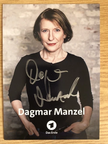 Dagmar Manzel Ak Ard Crime Scene Autograph Card 2021 Original Autographed Cover