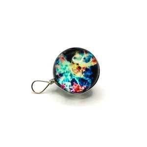 2 Glas und Draht Umwickelt Mehrfarbig Nebel Charms - US-Verkäufer - MC725 - Bild 1 von 3