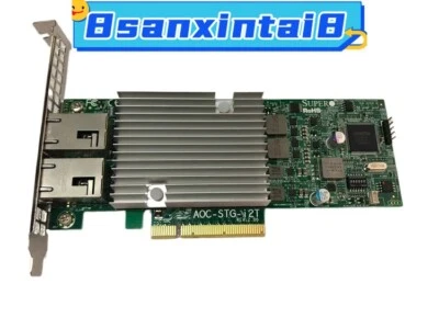 SUPERMICRO AOC-STG-I2T INTEL X540-T2 2-PORT RJ45 10GbE NETWORK ADAPTER CARD - Image 1 of 4
