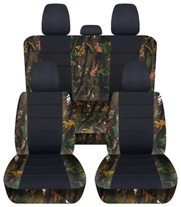Seat Covers Fits 2015-2018 Ford F150 Black Camouflage - Truck Seat Covers - Picture 1 of 23