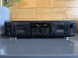 SONY TC-WE635 Dual Record Twin Cassette Tape Deck Serviced, Warranty - Picture 1 of 8