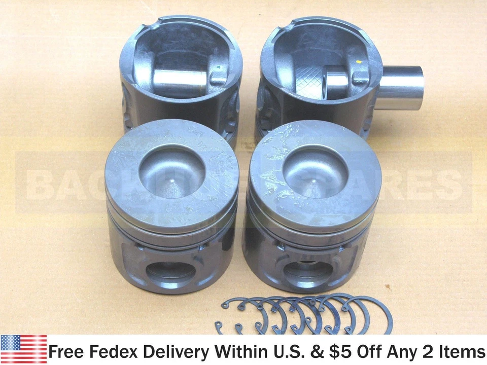 JCB PARTS - PISTON ASSEMBLY O/S + 1.0 MM NAT ASP 4 PCS (PART NO. 320/09237) - Image 1 of 1